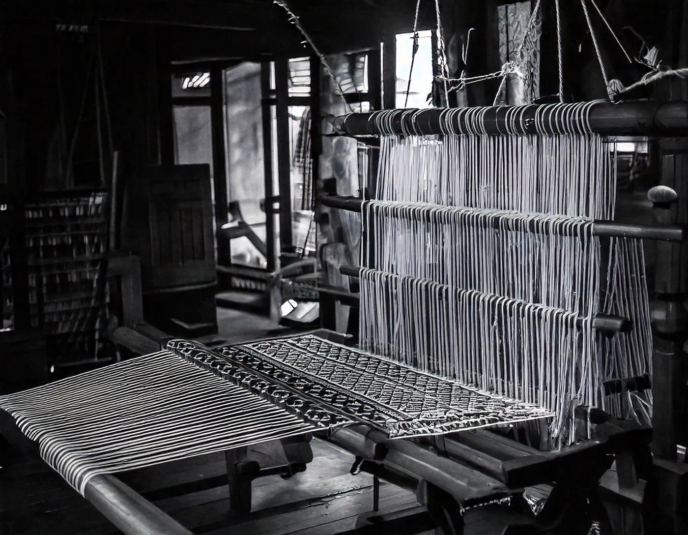 Traditional handloom weaving
