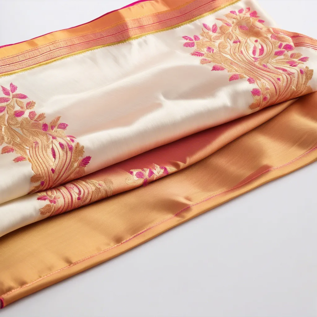 Close-up of Kanchipuram weaving technique